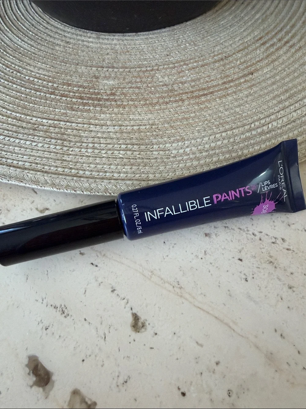 L'Oreal Infallible Paints Liquid Lip Color - 308 Navy Spy (Dark Blue)